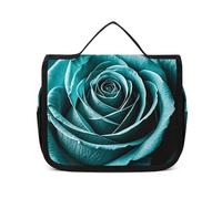 VFKLT Beauty case da viaggio da appendere, impermeabile, per donne e uomini, bianco, 22,6 x 7,1 x 18,5 cm, borsa da toilette da appendere, bianco, 8.9 x 2.8 x 7.3 inch, Borsa da toilette sospesa