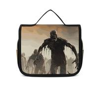 VFKLT Borsa da toilette da appendere con molti zombie, borsa da viaggio per cosmetici, organizer impermeabile, per donne e uomini, bianca, 22,6 x 7,1 x 18,5 cm, borsa da toilette da appendere, bianco,