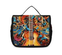 VFKLT Borsa da toilette sospesa serie musicale borsa da viaggio organizer per cosmetici impermeabile per donne e uomini, bianco, 22,6 x 7,1 x 18,5 cm, borsa da toilette da appendere, Bianco, 8.9 x 2.8