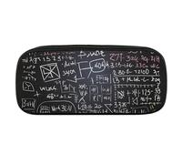 VFMKT Astuccio in pelle impermeabile carino portapenne da viaggio per cosmetici borsa organizer portapenne per uomini e donne, formula matematica