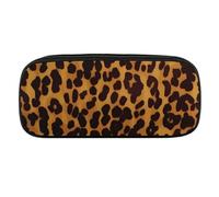 VFMKT Astuccio in pelle impermeabile carino portapenne da viaggio per cosmetici borsa organizer portapenne per uomini e donne, fresco leopardo ghepardo