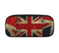 VFMKT Astuccio in pelle impermeabile carino portapenne da viaggio per cosmetici borsa organizer portapenne per uomini e donne, bandiera britannica