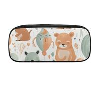 VFMKT Astuccio in pelle impermeabile carino portapenne da viaggio per cosmetici borsa organizer portapenne per uomini donne, animali e palloncini