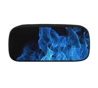 VFMKT Astuccio in pelle impermeabile carino portapenne da viaggio per cosmetici borsa organizer portapenne per uomini e donne, blu fiamma