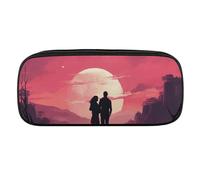 VFMKT Astuccio in pelle impermeabile carino portapenne da viaggio per cosmetici, organizer portapenne per uomini e donne, immagini emotive, stile