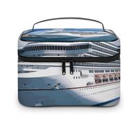 VFMKT Borsa da viaggio portatile da viaggio per cosmetici con cerniera organizer per trucco da donna, Navi da Crociera, 25x18x15cm
