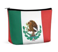 VFMKT Borsa per il trucco da donna borsa impermeabile per cosmetici con bandiera del Messico borsa per il trucco con cerniera borsa da toilette da viaggio organizer per donne signore, Stile:, Taglia