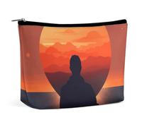 VFMKT Borsa per il trucco da donna, impermeabile, a forma di cuore nella parte anteriore, con cerniera, organizer da viaggio per articoli da toeletta da donna, Stile:, Taglia unica