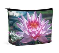 VFMKT Borsa per il trucco da donna, impermeabile, borsa per cosmetici con ninfea, luce e ombra, con cerniera, organizer da viaggio per donne e donne, Stile:, Taglia unica
