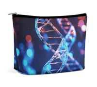 VFMKT Borsa per il trucco da donna, impermeabile, borsa per cosmetici DNA genetica Helix, con cerniera, organizer da viaggio per donne e donne, Stile:, Taglia unica