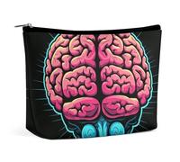 VFMKT Borsa per il trucco da donna, impermeabile, borsa per cosmetici per esercizi cerebrali, borsa per il trucco con cerniera, organizer da viaggio per donne e donne, Stile:, Taglia unica