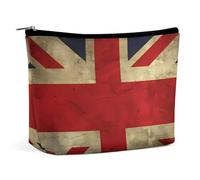 VFMKT Borsa per il trucco da donna, impermeabile, con bandiera britannica, borsa per il trucco con cerniera, organizer da viaggio per donne e signore, Stile:, Taglia unica