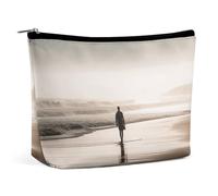 VFMKT Borsa per il trucco da donna, impermeabile, da sola in spiaggia, con cerniera, organizer da viaggio per articoli da toeletta da donna, Stile:, Taglia unica