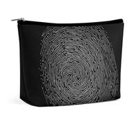 VFMKT Borsa per il trucco da donna, impermeabile, per cosmetici, impronte digitali, con cerniera, organizer per articoli da toeletta da viaggio per donne, Stile:, Taglia unica