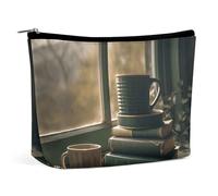 VFMKT Borsa per il trucco da donna, impermeabile, per libri e tazze, con cerniera, organizer da viaggio per articoli da toeletta da donna, Stile:, Taglia unica