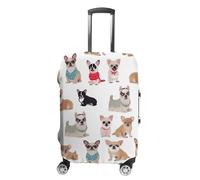 VFMKT Carino Chihuahua Pug modello bagagli viaggio copertura elastica lavabile valigia copertura antipolvere antigraffio valigia Protector adatto per bagagli da 48 a 81 cm, Stile:, M