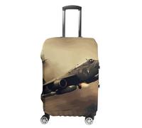 VFMKT Copertura elastica lavabile per valigie da viaggio con aereo da guerra, antipolvere, antigraffio, adatta per bagagli da 48 a 81 cm, Stile:, L