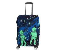 VFMKT Copertura elastica per valigie da viaggio che si illumina al buio, lavabile, antipolvere, antigraffio, adatta per bagagli da 48 a 81 cm, Stile:, XL