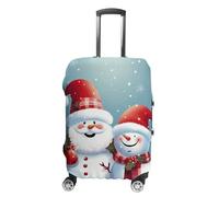 VFMKT Copertura per bagagli da viaggio con Babbo Natale, pupazzo di neve, elastica, lavabile, antipolvere, antigraffio, adatta per bagagli da 48 a 81 cm, Stile:, M
