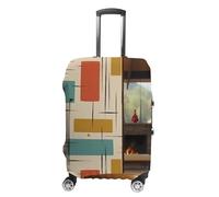 VFMKT Copertura per bagagli da viaggio moderna di metà secolo, elastica, lavabile, antipolvere, antigraffio, adatta per bagagli da 48 a 81 cm, Stile:, XL