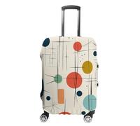 VFMKT Copertura per bagagli da viaggio moderna di metà secolo, elastica, lavabile, antipolvere, antigraffio, adatta per bagagli da 48 a 81 cm, Stile:, L