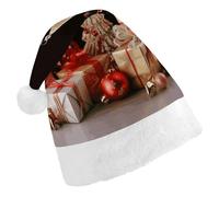 VFMKT Decorazione natalizia regalo di Natale cappello di Natale Comfort peluche cappelli di Babbo Natale extra spesso cappello di Natale per adulti donne uomini Natale capodanno festa copricapo