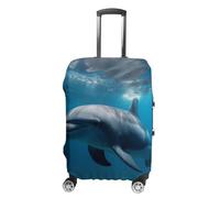 VFMKT Delfini in viaggio copertura elastica lavabile valigia copertura antipolvere antigraffio per valigie adatta per bagagli da 19-32 pollici, Stile:, L