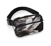 VFMKT Flying Dove Marsupio per donne e uomini, regolabile, marsupio per viaggi, sport, escursionismo, 20 x 13 cm, stile, Stile:, 20x13cm