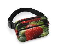 VFMKT Marsupio con fragole e frutta, per donne e uomini, regolabile, per viaggi, sport, escursionismo, 20 x 13 cm, stile, Stile:, 20x13cm