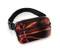 VFMKT Marsupio da basket in fuoco, per donne e uomini, regolabile, per viaggi, sport, escursionismo, 20 x 13 cm, stile, Stile:, 20x13cm