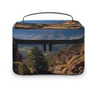VFMKT Pikes Peak Colorado, trousse da viaggio portatile per cosmetici, con cerniera, organizer per trucchi da donna, borsa da toilette, Pikes Peak Colorado, 25x18x15cm
