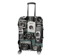 VFMKT Retro Cool Camera Collection Copertura per bagagli da viaggio elastica lavabile copertura per valigia antipolvere antigraffio adatta per bagagli da 48 a 81 cm, Stile:, M