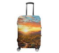 VFMKT Saguaros At Sunset - Copertura elastica per valigia, lavabile, antipolvere, antigraffio, adatta per bagagli da 48 a 81 cm, Stile:, M