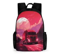 VFMKT Uno zaino con luna rossa zaino per laptop leggero impermeabile di grande capacità zaino casual da viaggio da escursionismo zaino da viaggio per uomo donna, stile, 42 x 30,5 cm, Stile, 42x30.5cm