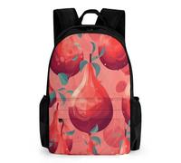 VFMKT Zaino a pera con melograno leggero e impermeabile zaino per laptop di grande capacità zaino casual da escursionismo zaino da viaggio per uomo donna, stile, 42 x 30,5 cm, Stile, 42x30.5cm