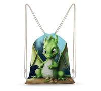 VFMKT Zaino con coulisse Borsa da palestra Dragon Cute Cinch Sackpack Borsa da spiaggia impermeabile per donne uomini, stile, 35 x 50 cm, Stile, 35x50cm
