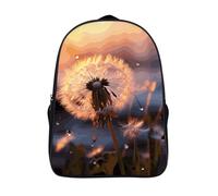VFMKT Zaino da 16 pollici fiore dente di leone zaino per laptop leggero con stampa completa borsa da viaggio zaino casual per donne uomini, stile, 40 x 28 x 16 cm, Stile, 40x28x16cm