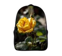 VFMKT Zaino da 16 pollici in crescita giallo rosa zaino per laptop leggero stampa completa borsa da viaggio zaino casual per donne uomini, stile, 40 x 28 x 16 cm, Stile, 40x28x16cm