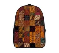VFMKT Zaino da 16 pollici stile africano patchwork zaino per laptop leggero stampa completa borsa da viaggio zaino casual per donne uomini, stile, 40 x 28 x 16 cm, Stile, 40x28x16cm