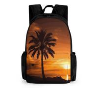 VFMKT Zaino per laptop leggero e impermeabile con albero di palma zaino per computer portatile di grande capacità zaino da viaggio per escursionismo zaino da viaggio per uomo donna, stile, 42 x 30,5