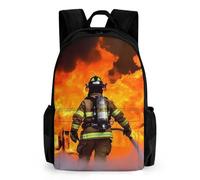 VFMKT Zaino vigile del fuoco Fiamma Zaino leggero e impermeabile per computer portatile di grande capacità Zaino da viaggio per escursionismo zaino da viaggio per uomo donna, stile, 42 x 30,5 cm