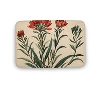 VFMNT Tappeto da bagno vintage con illustrazioni botaniche tappetino da bagno super assorbente, morbido e antiscivolo, tappetino da doccia ad asciugatura rapida, tappetino in microfibra per bagno