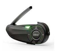 vFound Q8 Moto Casco Bluetooth Intercom Headset, aggiornato Mesh 3.0 + 5G sistema interfono di gruppo con la condivisione di musica e IP67 impermeabile per 6 piloti gruppo di conversazione (1 Pezzo)