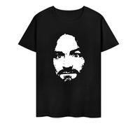 VFR886Sz Charles Manson Mens T-Shirt Black