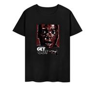 VFR886Sz Get out - Horror Movie T-Shirt Horror Gore Terror Black