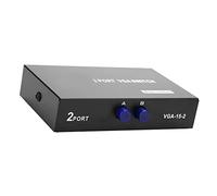 VGA Box con 2 Ingressi e 1 Uscita | Nessuna perdita di dati, Plug and play, Supporta VGA, Utilizzo multimediale, Compatibile con vari display