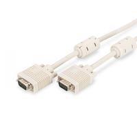VGA Monitor connection cable, HD15 M/M, 1.8m, 3Coax/7C, 2xferrite, be