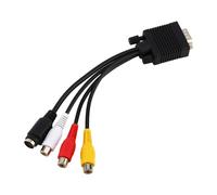 VGA SVGA TO S VIDEO 3 AV TV Adattatore Convertitore Cavo per Laptop PC