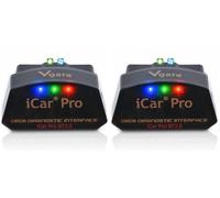 Vgate iCar Pro Bluetooth 3.0 OBD2 Code Reader OBDII Scanner Scan Tool Car Fault Check Engine Light per Torque Android(Android Only) (Confezione da 2)