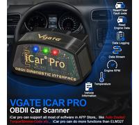 Vgate iCar Pro ELM327 OBD2 Scanner Auto Diagnose Bluetooth 4.0 Android/IOS
